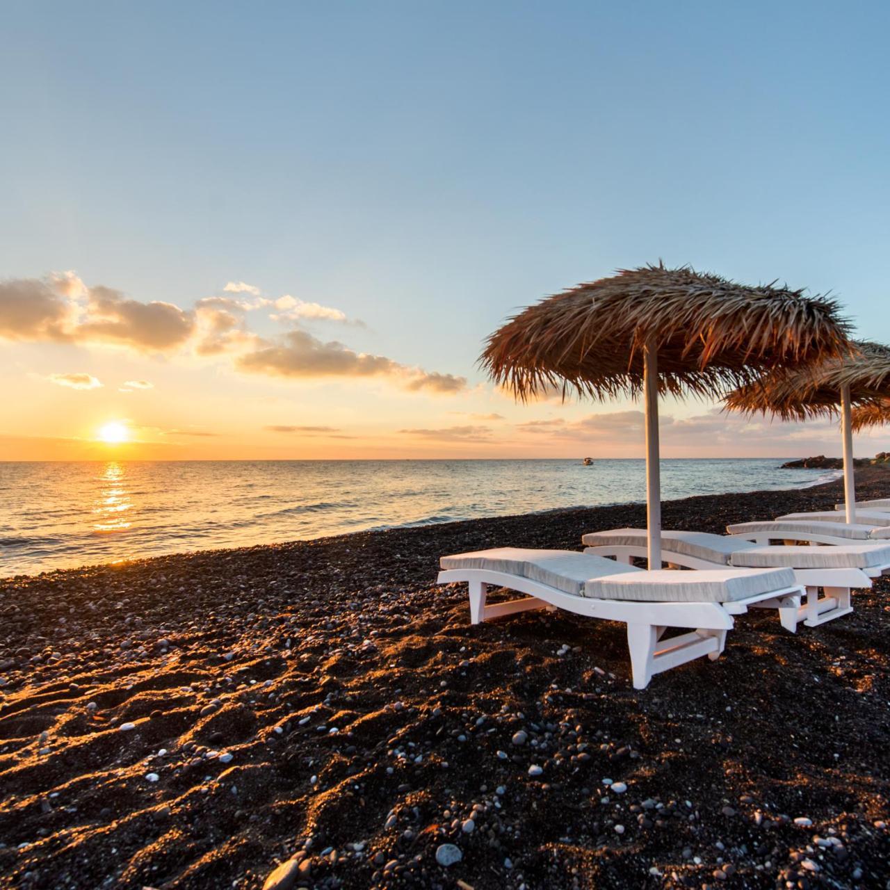 Sea Side Beach Hotel Kamari  Bagian luar foto