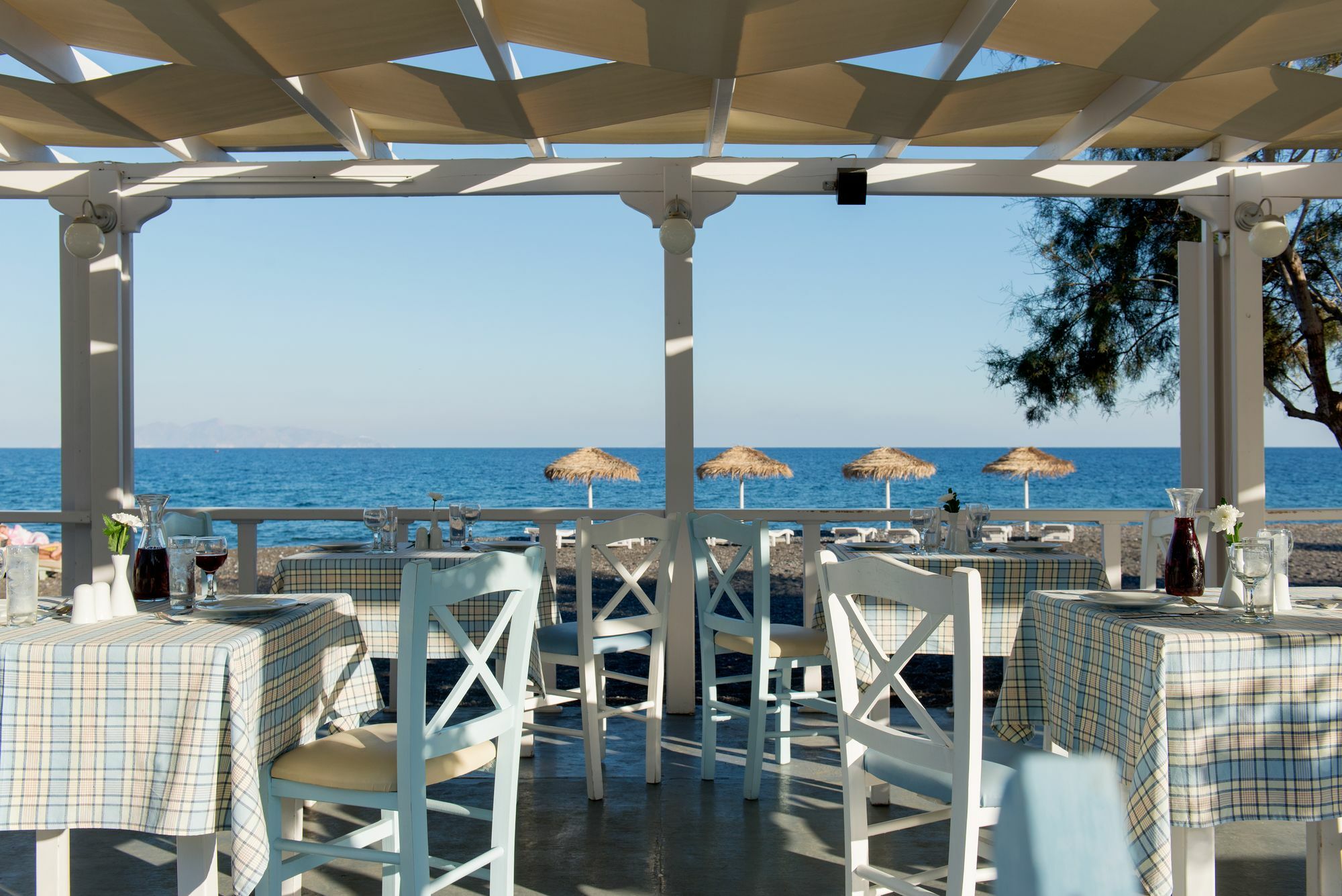 Sea Side Beach Hotel Kamari  Bagian luar foto
