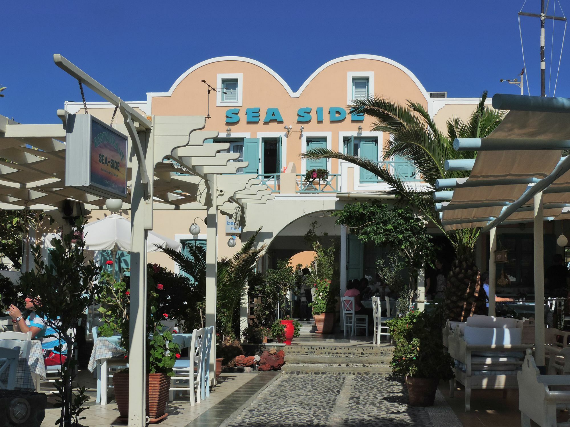 Sea Side Beach Hotel Kamari  Bagian luar foto